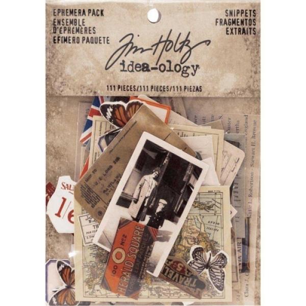 Tim Holtz - Idea Ology "Ephemera Pack Snippets" - Papier Dekoration