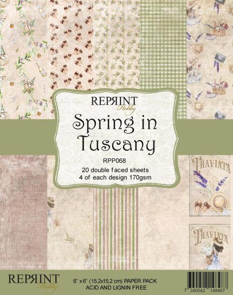 Reprint Spring in Tuscany 6x6 Inch Paper Pack