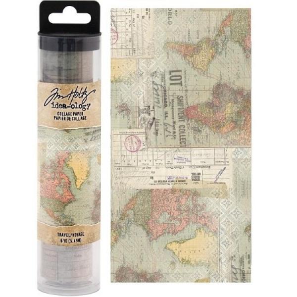 Tim Holtz - Idea Ology " Collage Paper Travel" 