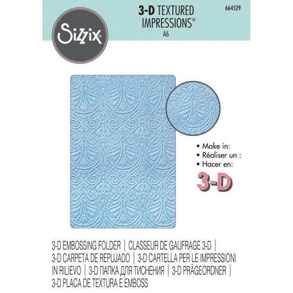 Sizzix 3D Embossing Folder Baroque - 3D Prägefolder