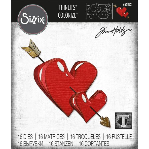 Sizzix Thinlits Craft Die - Thinlits die set Lovestruck colorize