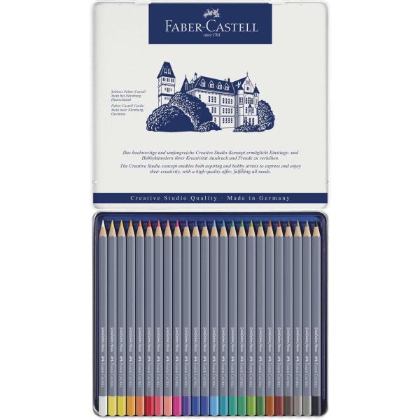 Faber Castell Castell Goldfaber Aqua Watercolour Pencil Tin (24