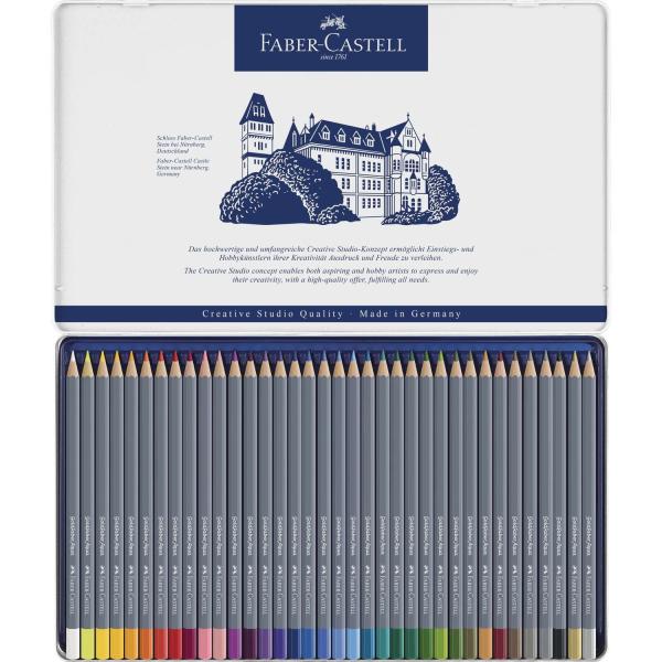 Faber-Castell Aquarellfarben in Näpfchen  Aqua Watercolour Pencil Tin 