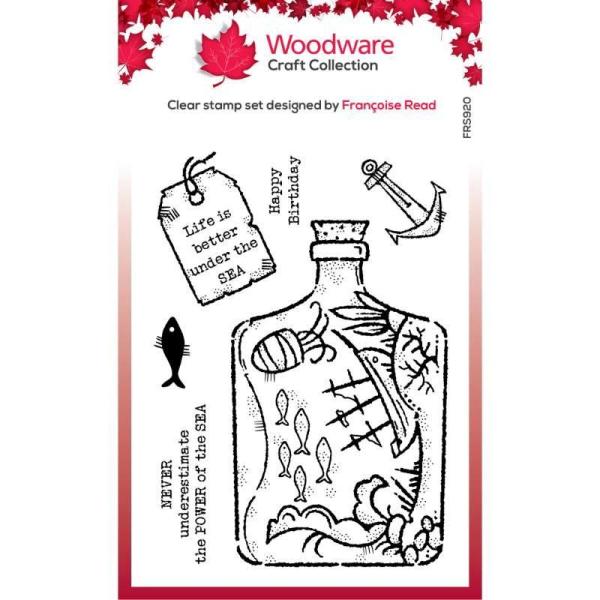 Woodware Shipwreck Bottle   Clear Stamps - Stempel 