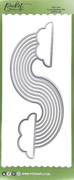 Picket Fence Studios Slim Line Curvy Rainbow  Die (SDCS-149)