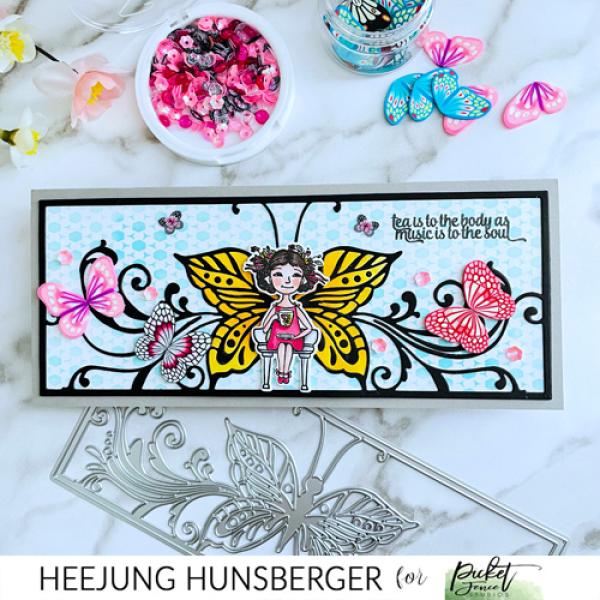 Picket Fence Studios Slim Line Hopes and Dreams Butterfly  Die (SDCS-138)