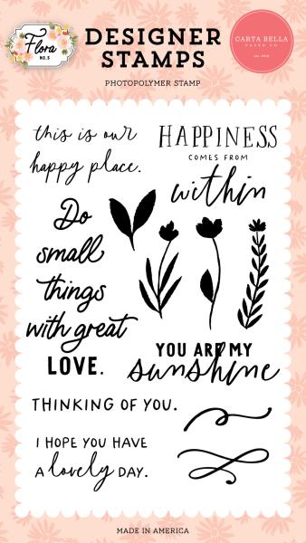 Carta Bella "Do Small Things" Stempelset - Clear Stamp-Set