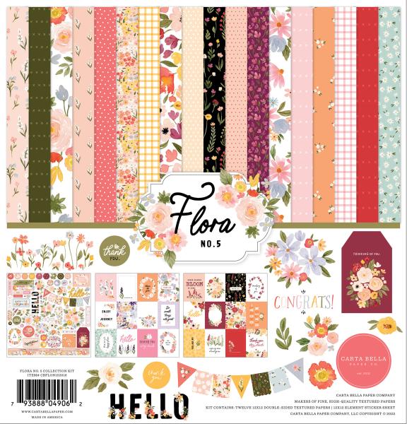 Carta Bella "Flora No.5" 12x12" Collection Kit