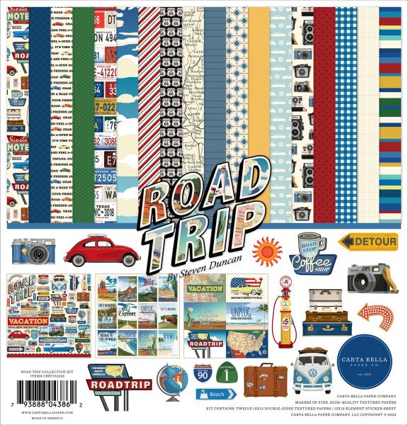 Carta Bella "Road Trip" 12x12" Collection Kit