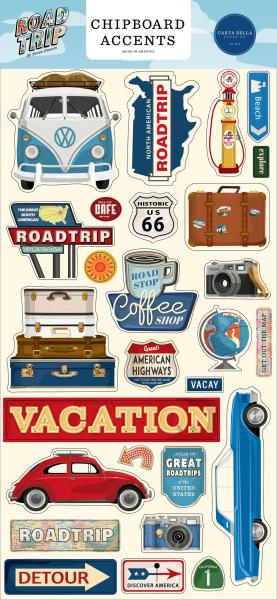 Carta Bella "Road Trip " Chipboard - Sticker