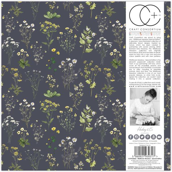 Craft Consortium Papierblock 12x12"  Wildflower Meadow 