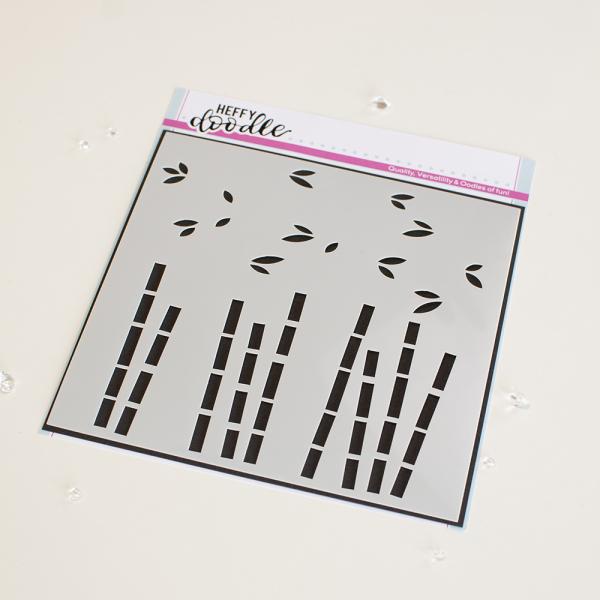 Heffy Doodle Build-a-Bamboo  Stencil - Schablone