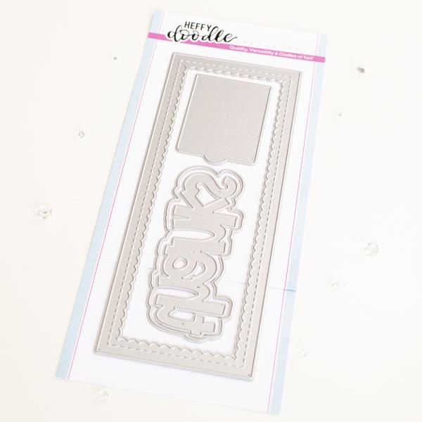 Heffy Doodle Slimline Scalloped Peekaboo  Cutting Dies - Stanze  