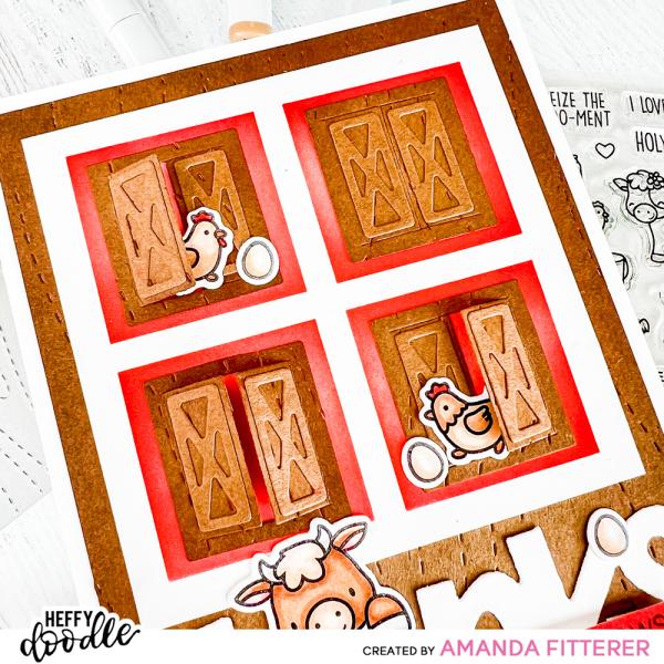 Heffy Doodle Wonderful Windows Masquerade  Stencil - Schablone