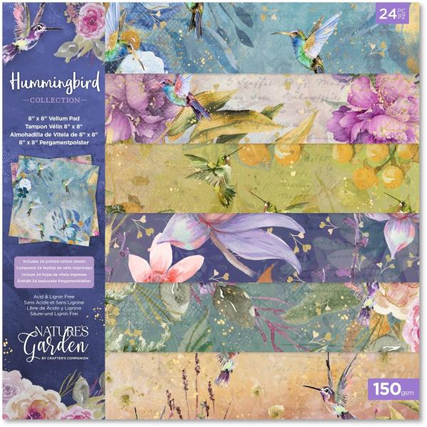 Crafters Companion -Hummingbird  - Vellum Pad-  Transparentpapier