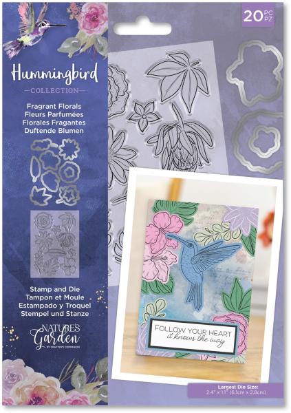 Crafters Companion -Hummingbird - Stanze & Stempel