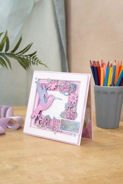 Crafters Companion -Hummingbird - Stanze & Stempel