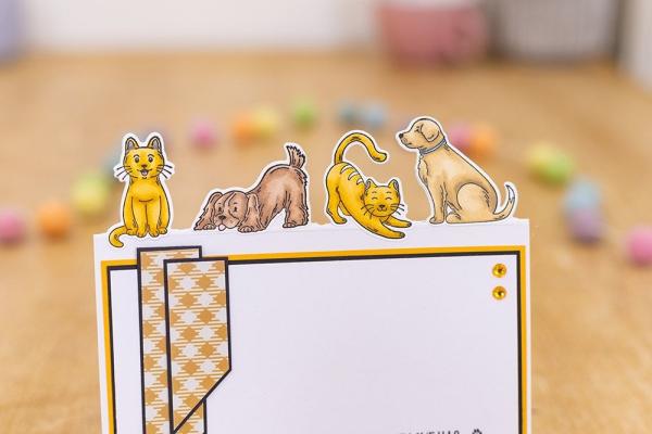 Gemini Cute Character Paw-sitively Perfect  - Stempel & Stanze 