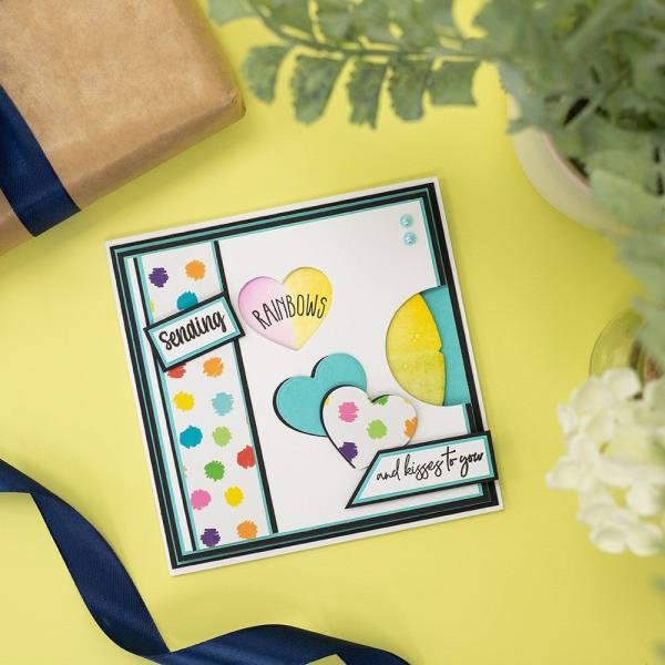 Gemini Reveal Wheel From the Heart  - Stempel & Stanze 