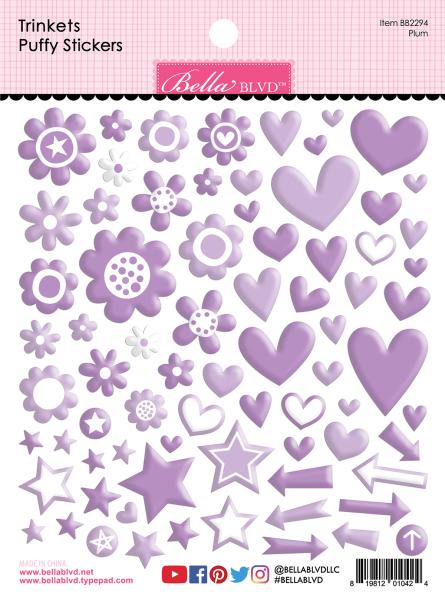 Bella BLVD Plum Trinkets  Puffy Sticker 