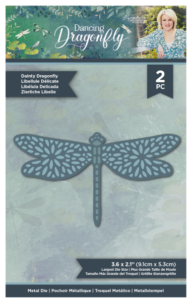 Crafters Companion -Dancing Dragonfly Metal Die Dainty Dragonfly - Stanze