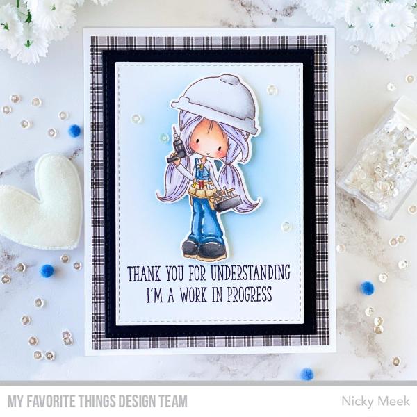 My Favorite Things Stempelset "Work in Progress" Clear Stamp Set