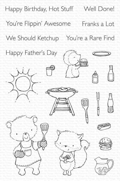 My Favorite Things Stempelset "Backyard BBQ" Clear Stamp Set