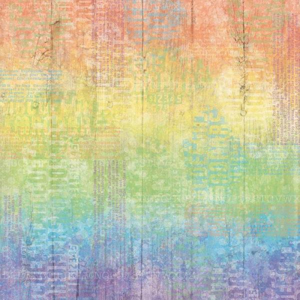 Woodware Over The Rainbow   Paper Pad 8x8 Inch 