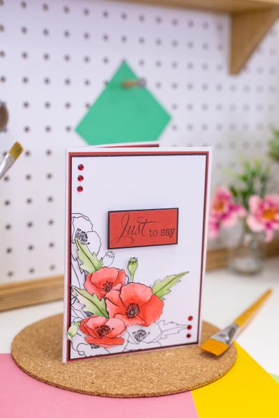 Crafters Companion - Proud Poppy - Clear Stamps