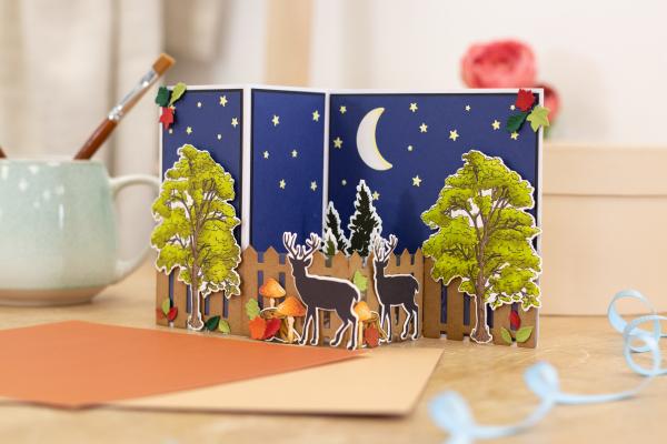 Gemini  3D Scene Builder Woodland Beauty  - Stempel & Stanze 