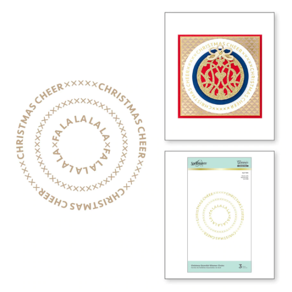 Spellbinders Hotfoil Plate - "Christmas Essential Glimmer Circles"