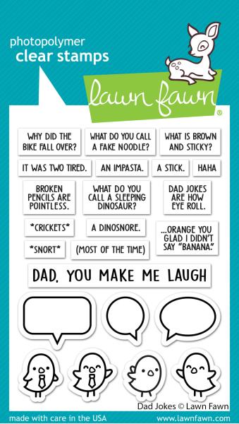 Lawn Fawn Stempelset "Dad Jokes" Clear Stamp