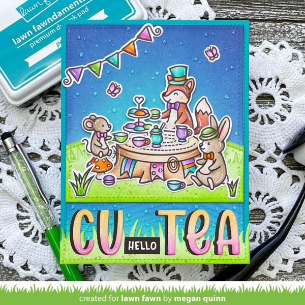 Lawn Fawn Stempelset "Tea-rrific Day" Clear Stamp