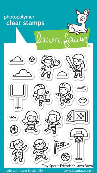 Lawn Fawn Stempelset "Tiny Sports Friends" Clear Stamp