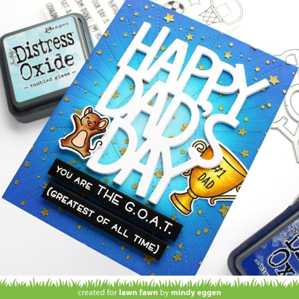 Lawn Fawn Craft Dies - "Giant Happy Dad's Day" - Stanzen