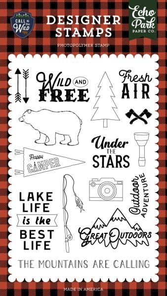 Echo Park Stempelset "Fresh Air" Clear Stamp