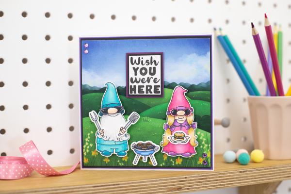 Crafters Companion - Garden Gnomes  - Clear Stamps