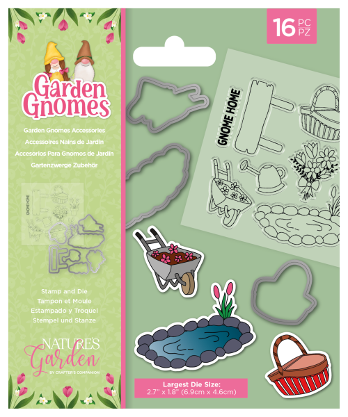 Crafters Companion - Garden Gnomes - Stanze & Stempel