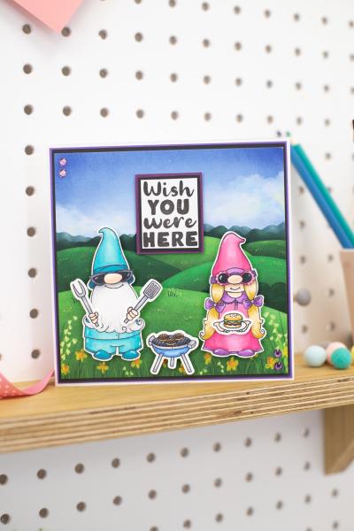 Crafters Companion -Garden Gnomes - 12" Paper Pack