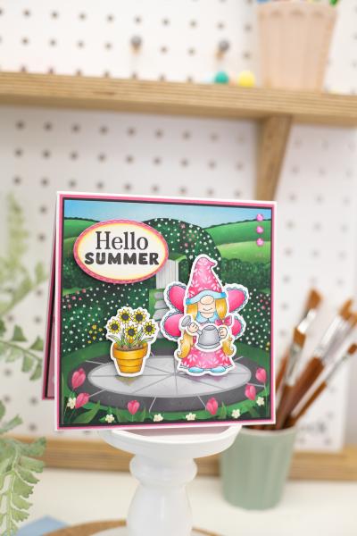 Crafters Companion -Garden Gnomes - 12" Paper Pack