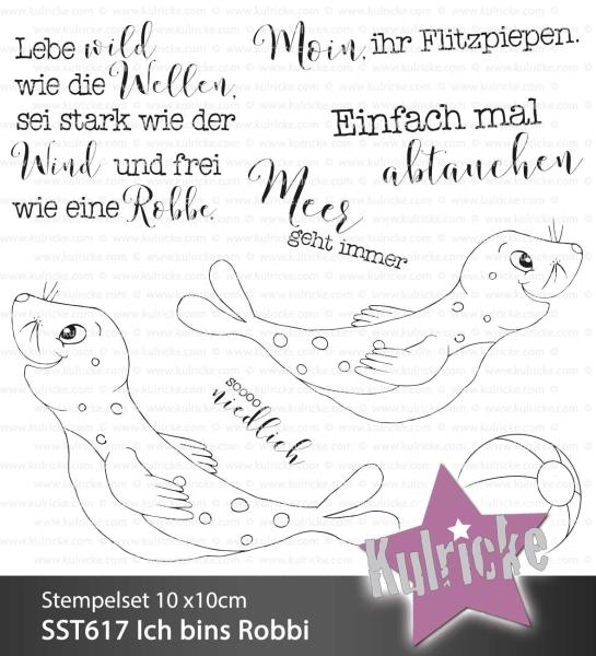 Kulricke Stempelset "Ich bins Robbi" Clear Stamp Motiv-Stempel