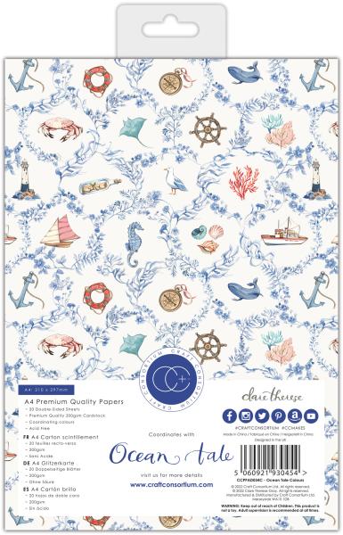 Craft Consortium Papierblock A4 " Ocean Tale 