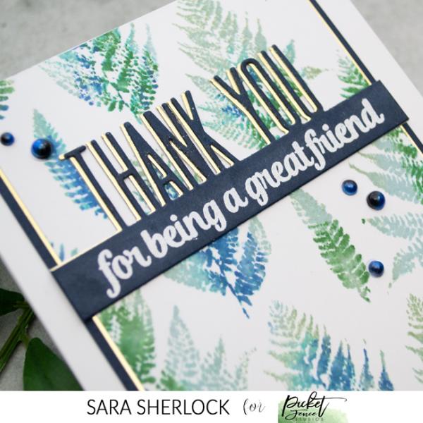 Picket Fence Studios "Thank You Word Topper " Die (PFSD-188)