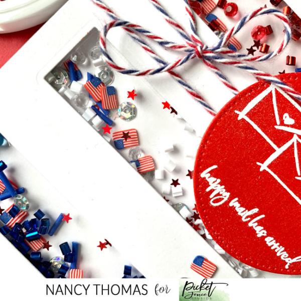 Picket Fence Studios Stars and Stripes Sequin Mix  Pailetten