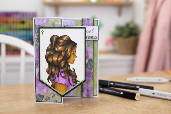 Crafters Companion - Natural Beauty Clear Stamp Luscious Locks - Clear Stamps