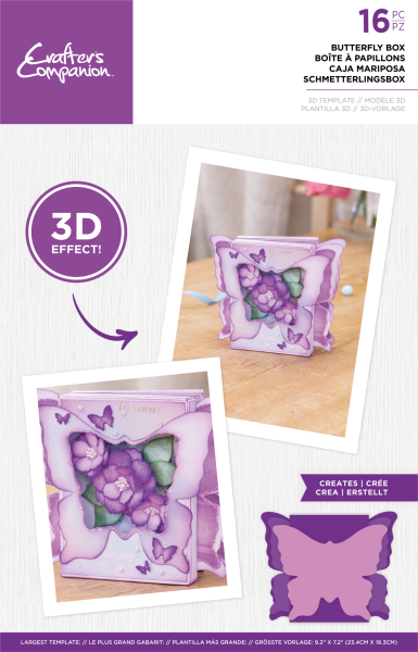 Crafters Companion -Butterfly Box  - 3D Templates