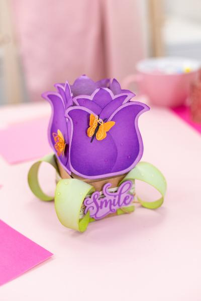 Crafters Companion -Tulip Box 3D Template  - 3D Templates