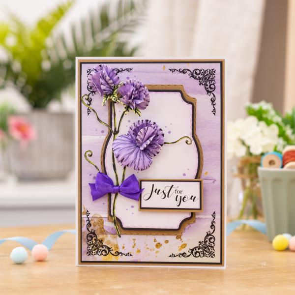 Gemini Decoupage Flower Stamp & Die Fragrant Sweet Pea - Stempel & Stanze 