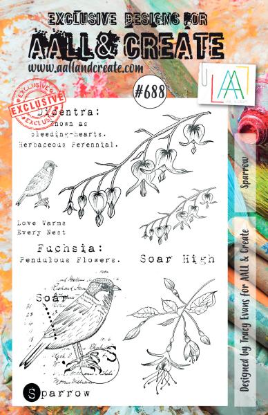 AALL and Create Sparrow  Stamps - Stempel A5