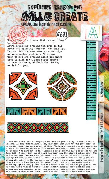 AALL and Create African Voices  Stamps - Stempel A6